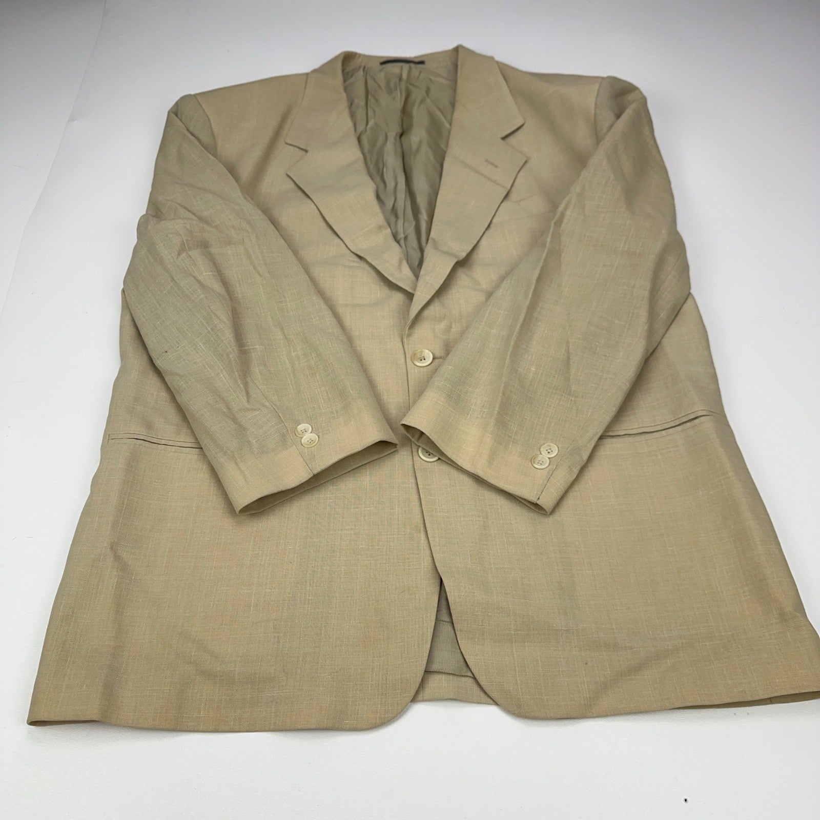 Division Vogue Tan Marzotto Italia Tessuto Blazer Sport Coat Beige Mens by Division Vogue