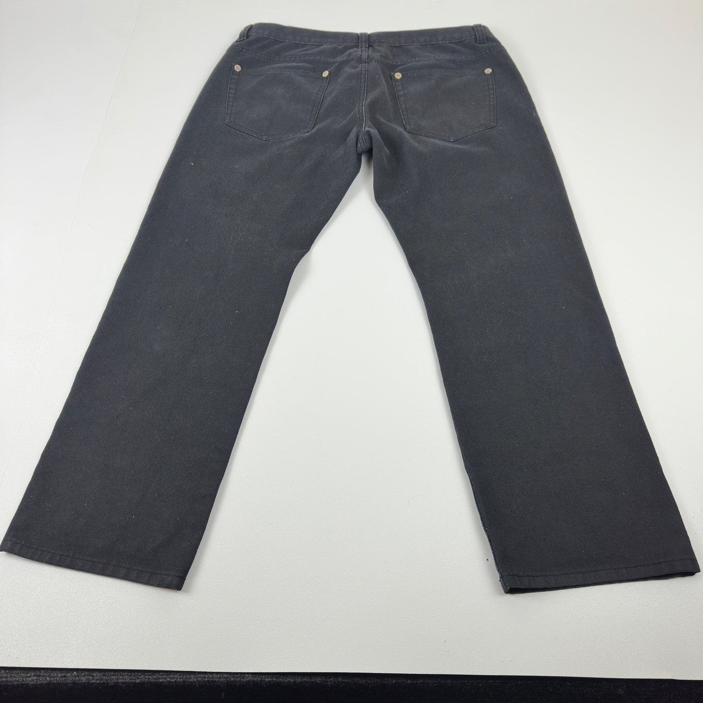 Maxi Milian New York Mens Black Straight Leg Denim Jeans Size 38x32 Dark Wash by Maxi Milian