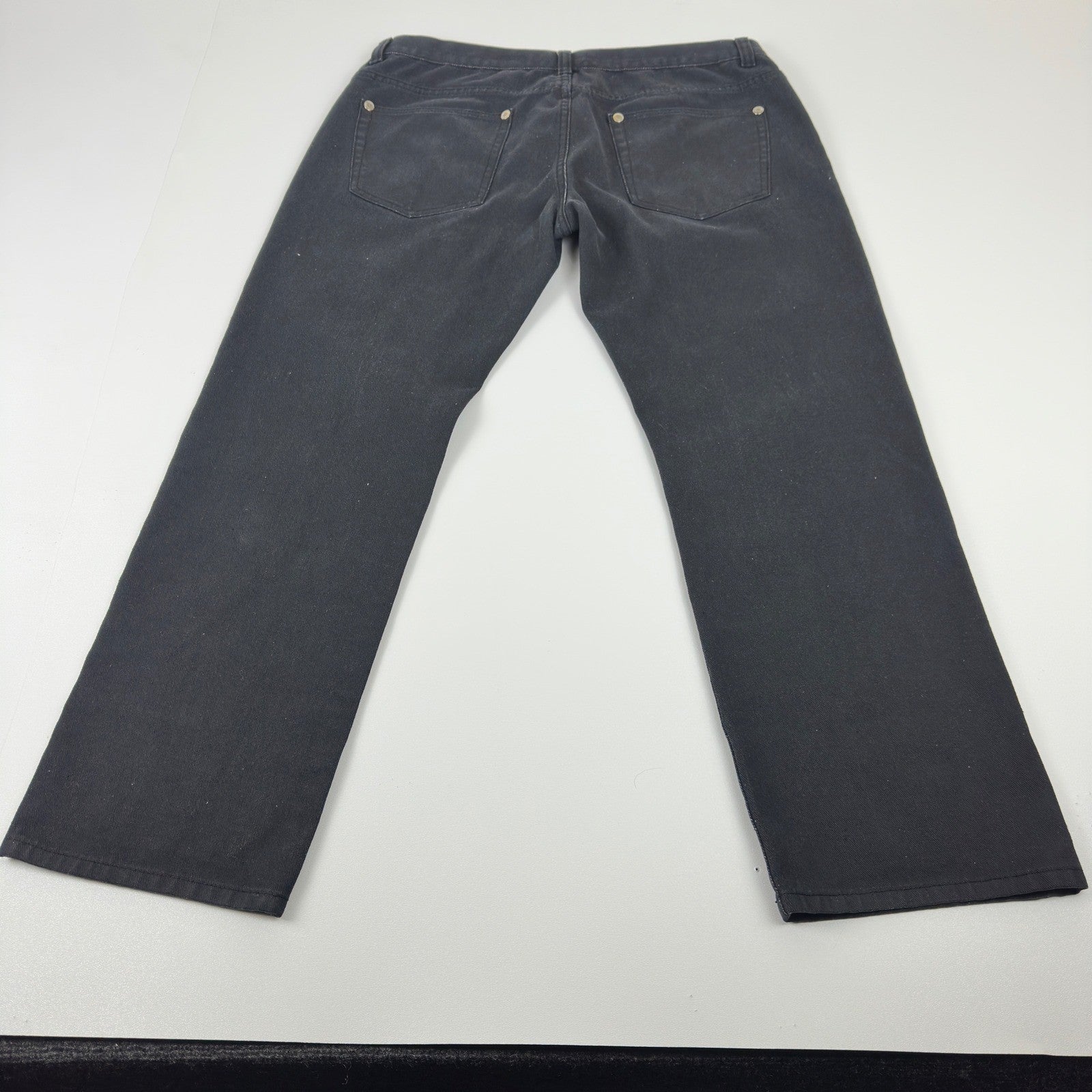 Maxi Milian New York Mens Black Straight Leg Denim Jeans Size 38x32 Dark Wash by Maxi Milian