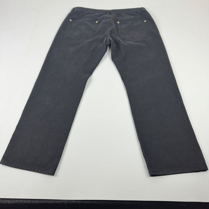 Maxi Milian New York Mens Black Straight Leg Denim Jeans Size 38x32 Dark Wash by Maxi Milian