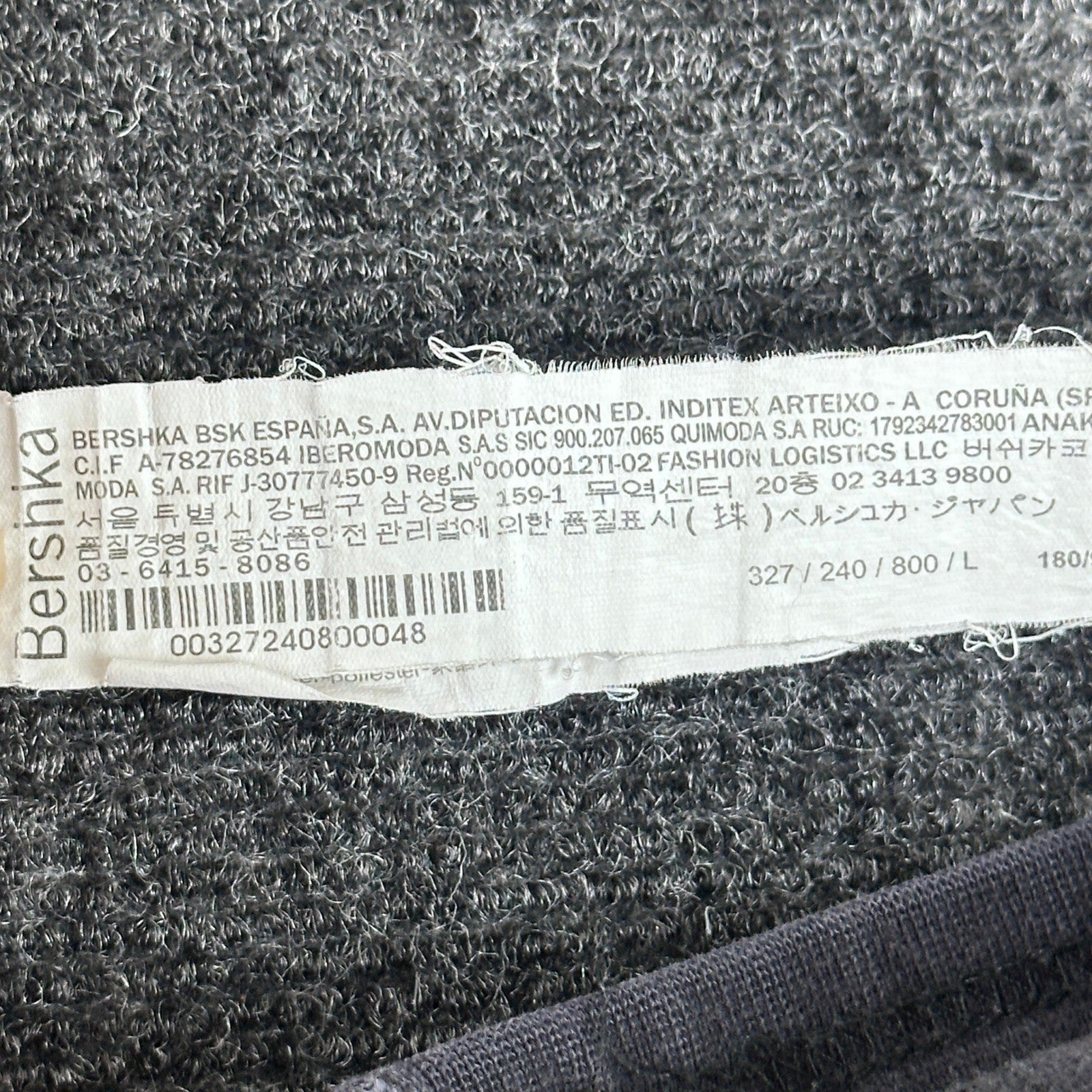 Bershka Slim Jogger Sweatpants Mens L Gray Elastic Waist Casual Pants Fit by Bershka