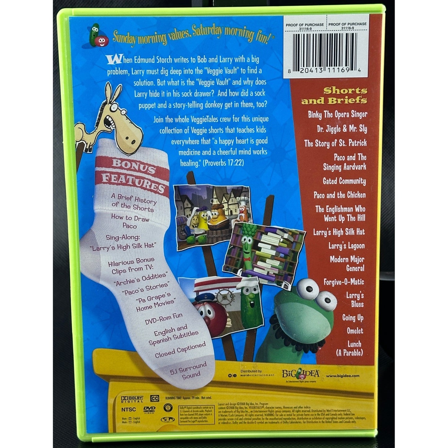 VeggieTales DVD Bundle: 3-Pack Lord of the Beans, Sock Drawer, Wizard Ha's by Buysaavy