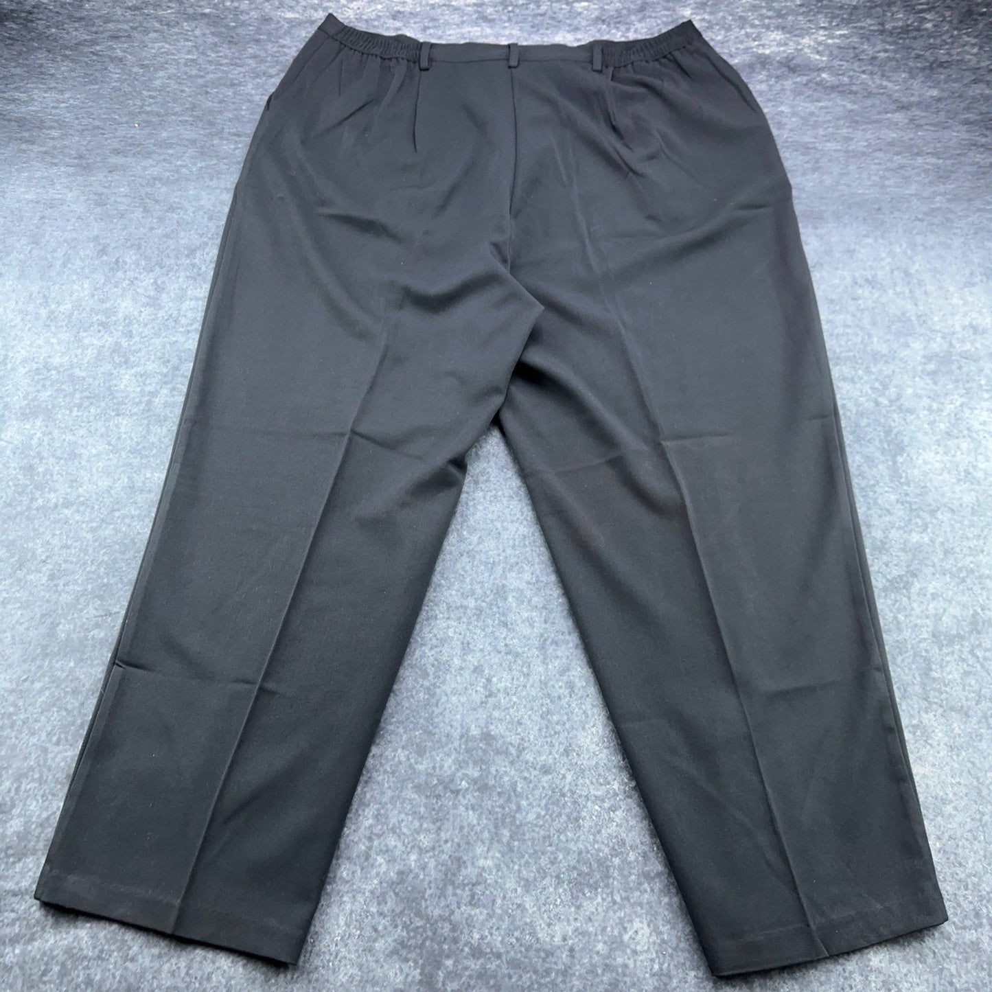 Sag Harbor Woman Black Pleated Dress Pants Plus Size 20W R44060 Business Slacks by Sag Harbor Woman