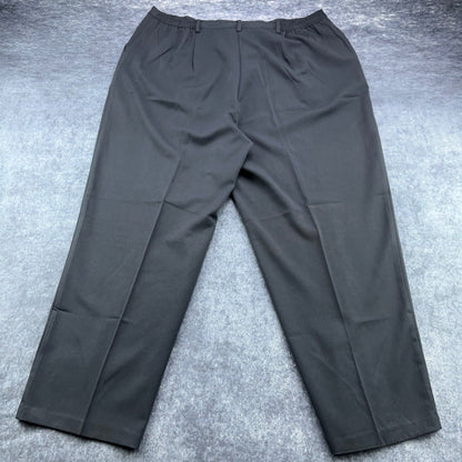 Sag Harbor Woman Black Pleated Dress Pants Plus Size 20W R44060 Business Slacks by Sag Harbor Woman