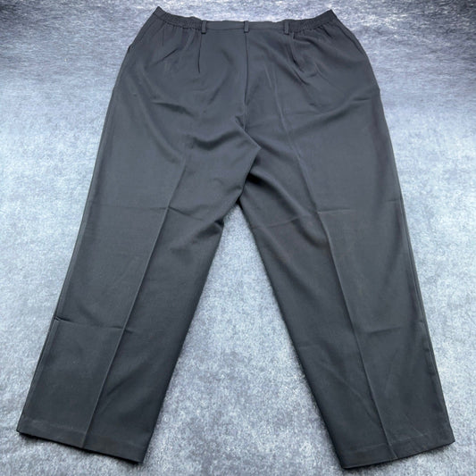 Sag Harbor Woman Black Pleated Dress Pants Plus Size 20W R44060 Business Slacks by Sag Harbor Woman