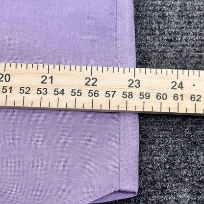 Jos A Bank Travelers Mens Tailored Fit Dress Shirt Lavender 23x33 by Jos. A. Bank