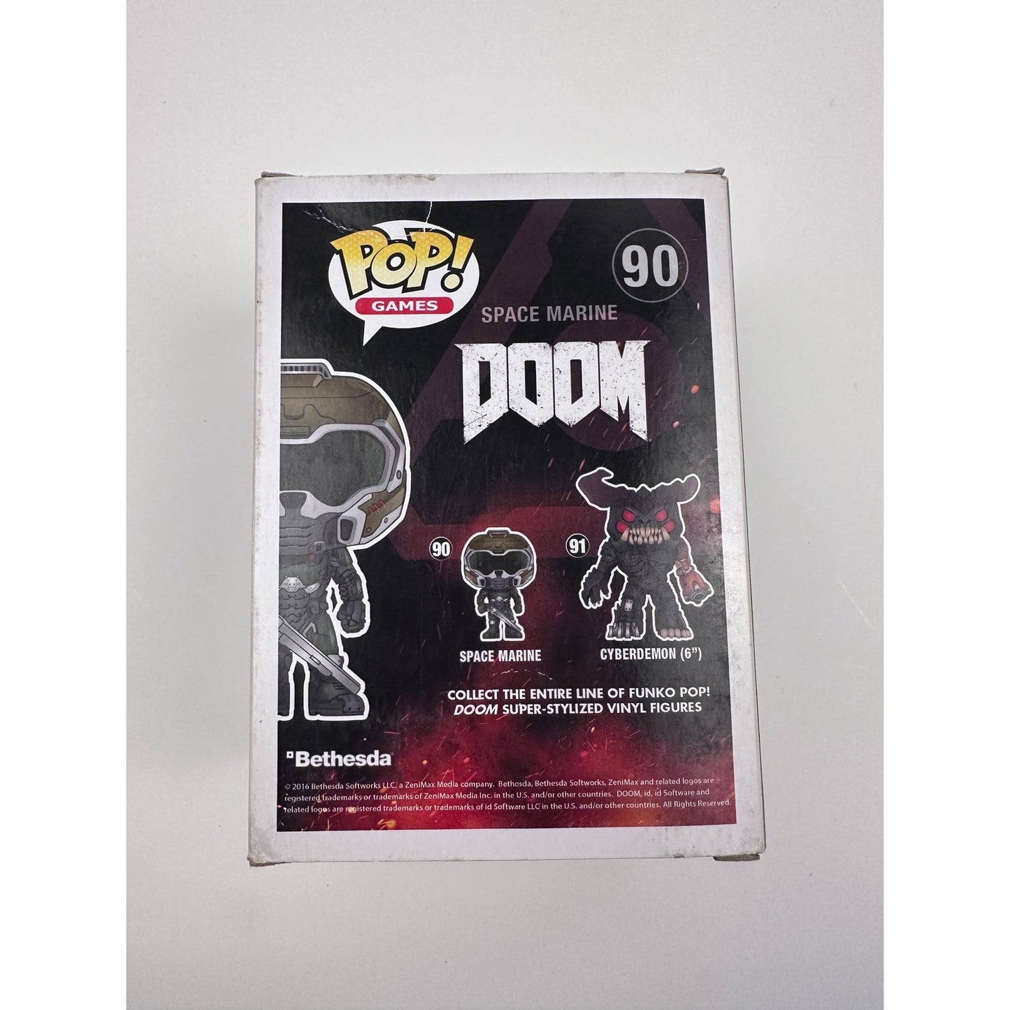 Funko Pop Games Doom Space Marine 90 Bethesda Vinyl Figure Collectible by Funko