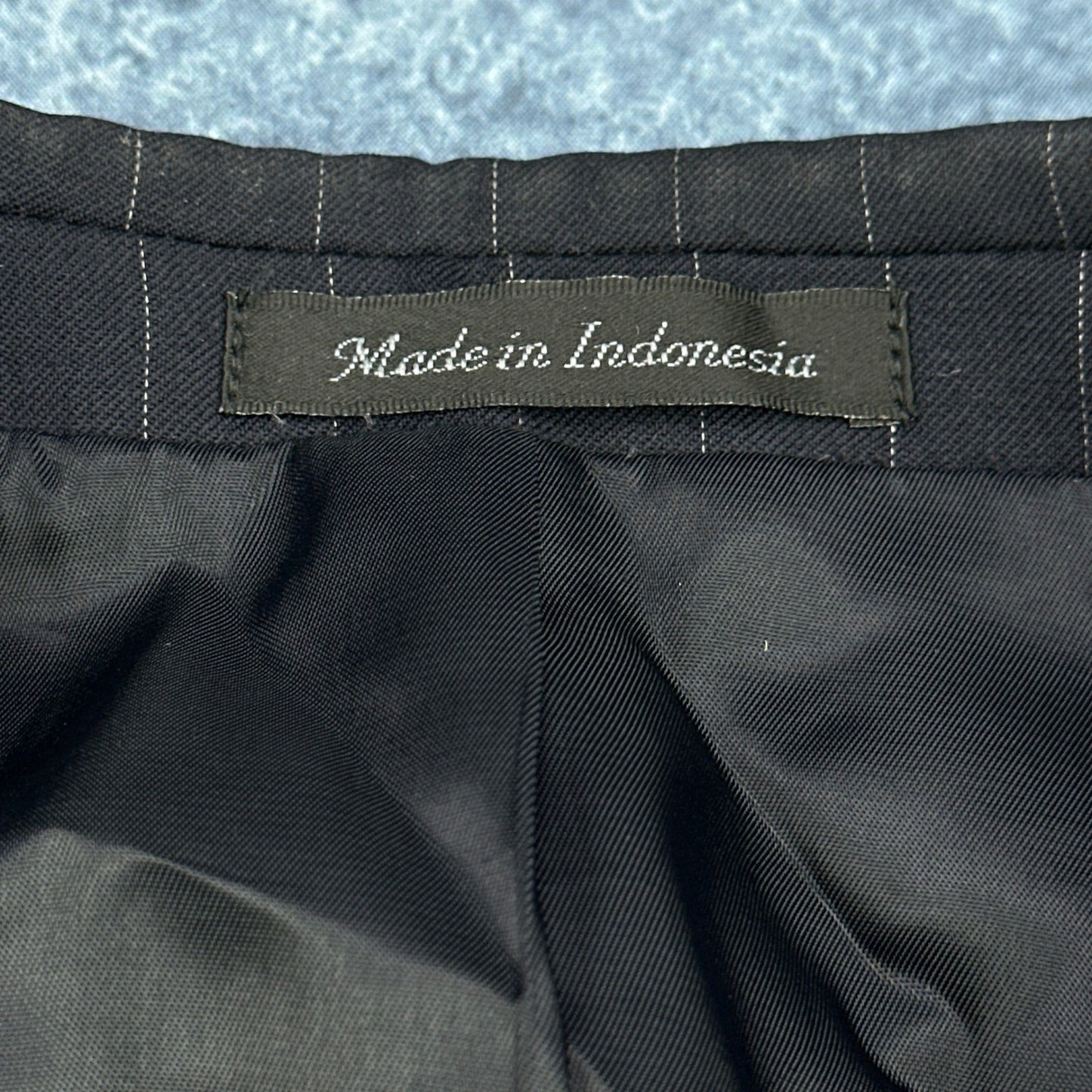 Lauren Ralph Lauren Mens 44R Black Pinstripe 100% Wool 2-Piece Suit Pleated by Lauren Ralph Lauren
