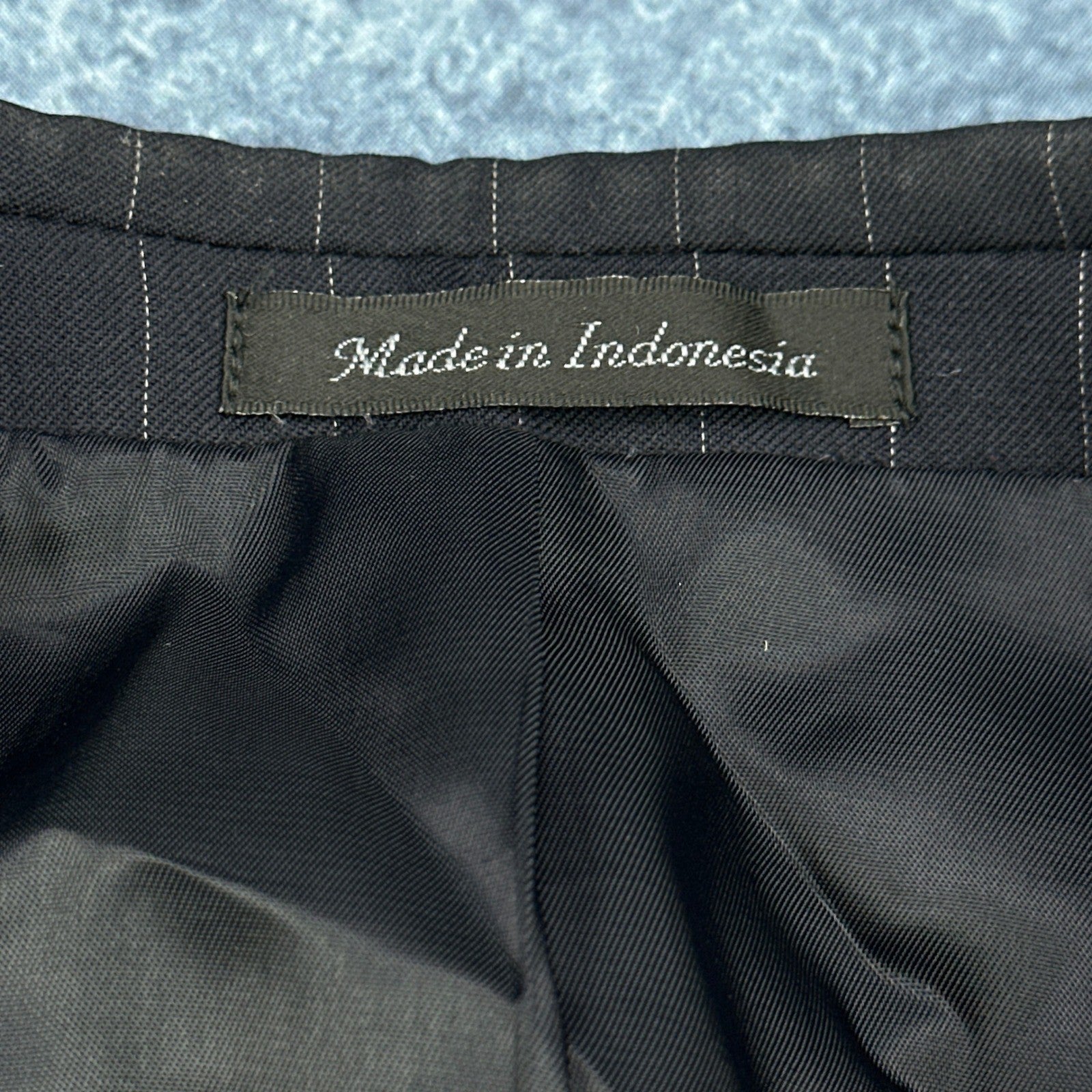 Lauren Ralph Lauren Mens 44R Black Pinstripe 100% Wool 2-Piece Suit Pleated by Lauren Ralph Lauren