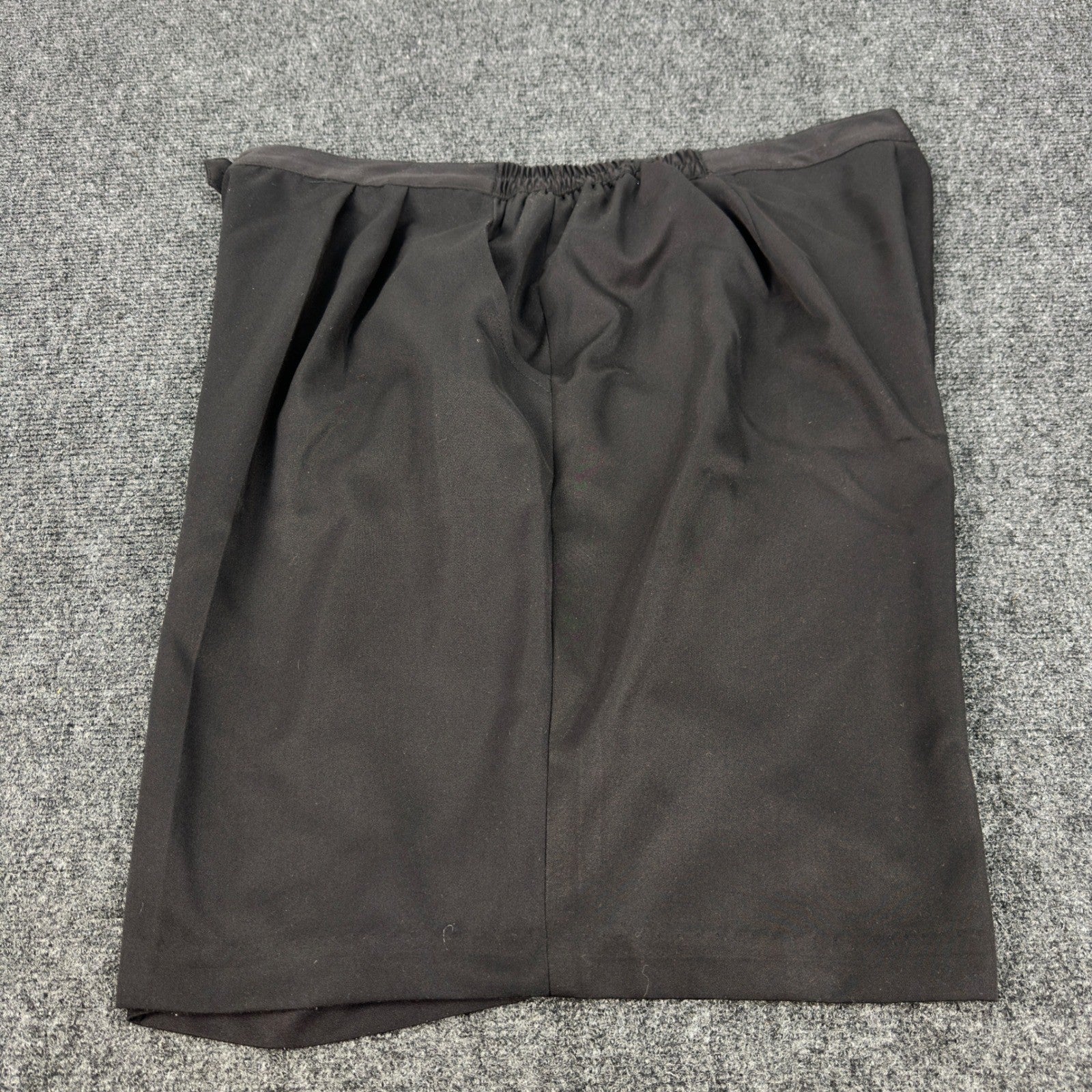 Coral Bay Golf Shorts Womens 20 Black Pleated High Rise Elastic Back Activewear by Coral Bay Golf