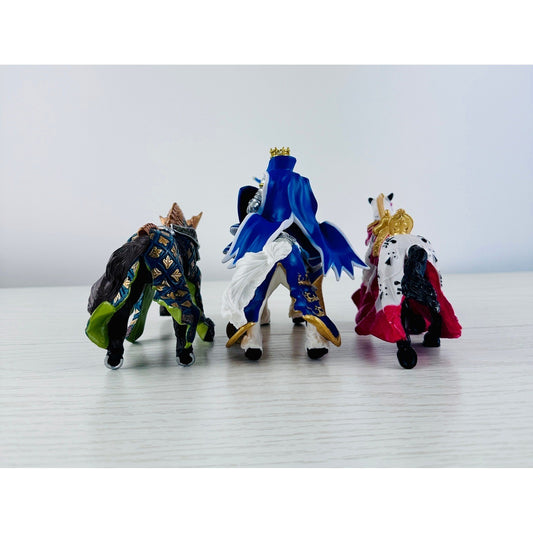 Schleich Knight Toy Figures Set of 3 Horses and Rider Action Figures by Schleich