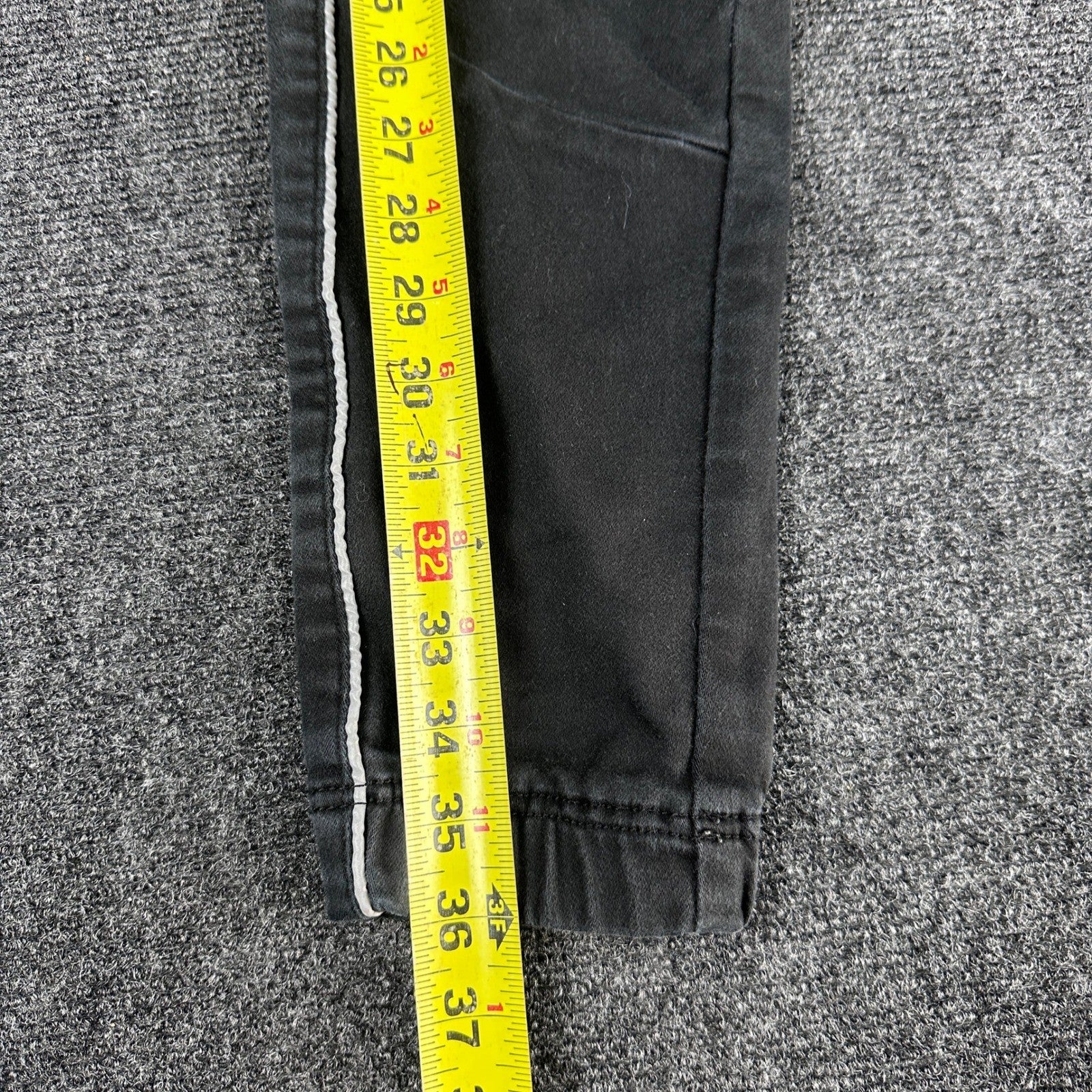 Zara Man Black Tapered Joggers Side Piping Drawstring Waist Mens Size L MEX 32 by Zara