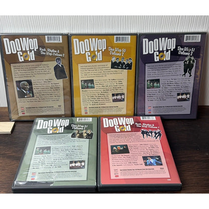 Time Life Doo Wop Gold 5 DVD Set Rock Rhythm 50 51 Volumes 1 2 Live Performances by Buysaavy