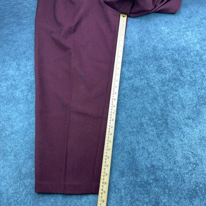 Liz Baker Woman Plum Purple Pleated Front Tapered Dress Pants 16WP Petite Plus by Liz Baker