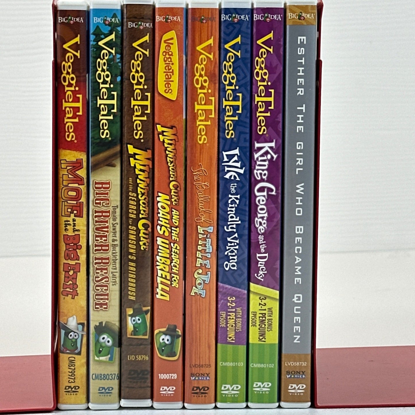 VeggieTales DVD Lot of 8 Minnesota Cuke Esther Moe Big River Rescue King George by Buysaavy