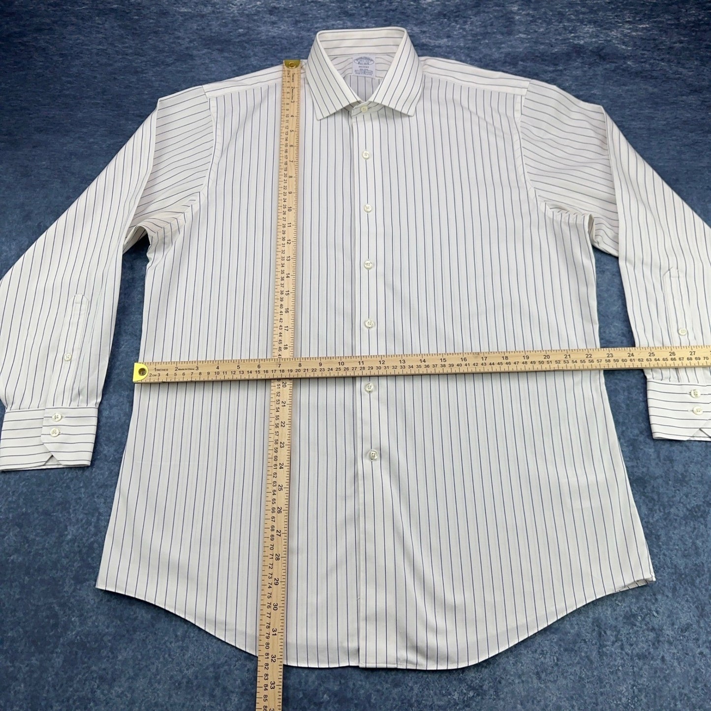 Brooks Brothers Regent Fit Striped Supima Cotton Non-Iron Dress Shirt 16.5 33 by Brooks Brothers