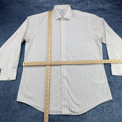 Brooks Brothers Regent Fit Striped Supima Cotton Non-Iron Dress Shirt 16.5 33 by Brooks Brothers