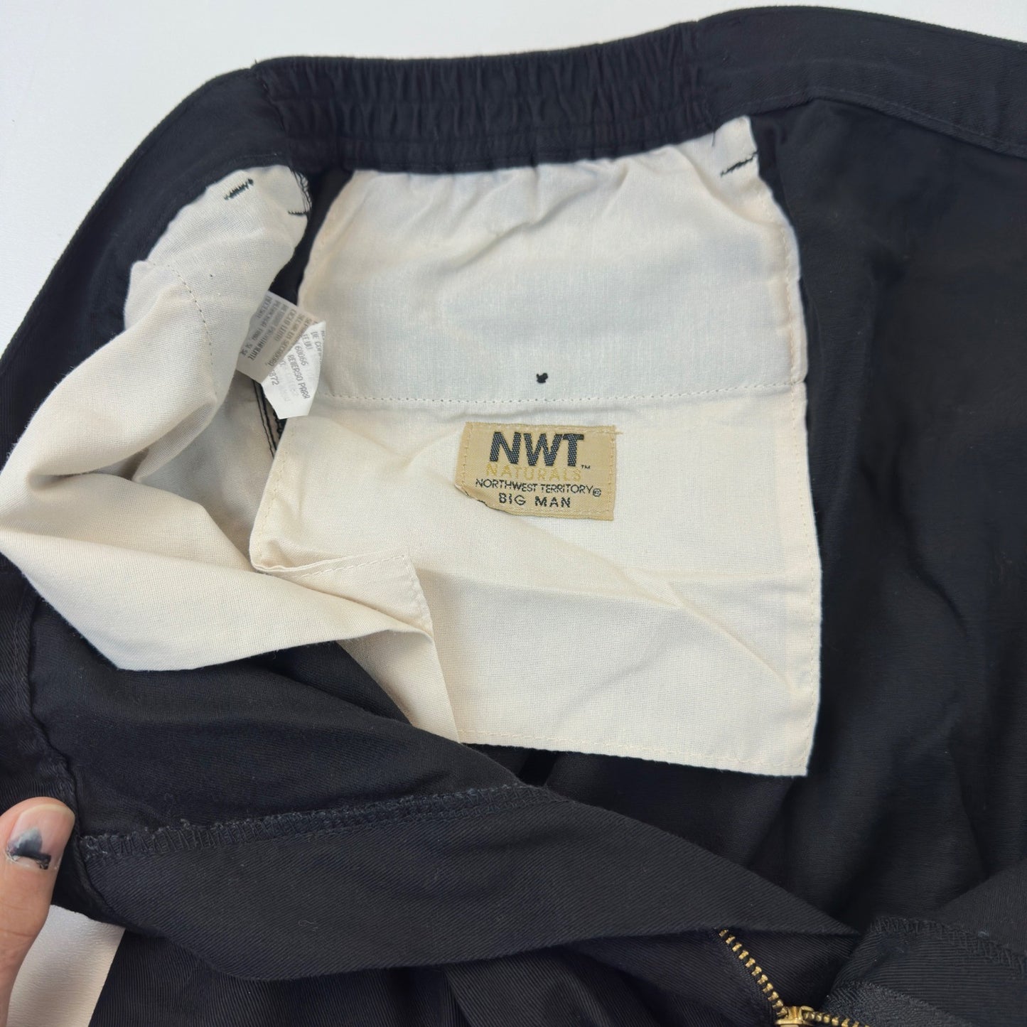 Northwest Territory Big Man Pleated Cotton Pants Black 48x29 Work Casual Chinos by Northwest Territory