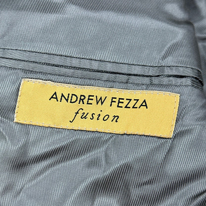 Andrew Fezza Fusion Mens 43R Blazer Olive Brown Faux Suede Sport Coat 2-Button by Andrew Fezza Fusion