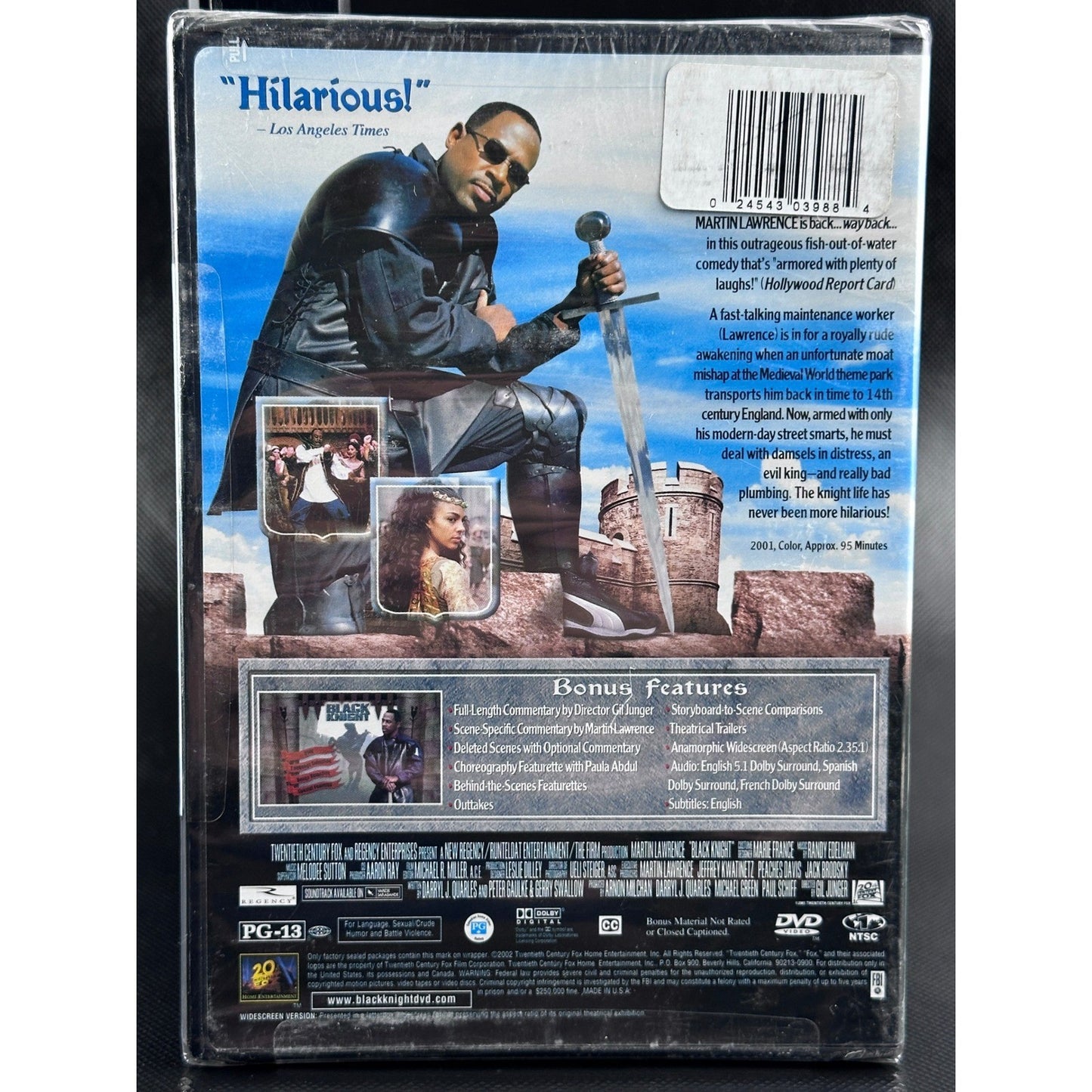 Black Knight (2001) DVD - Martin Lawrence Comedy, Sealed, New, Widescreen by Buysaavy