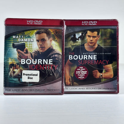 The Bourne Identity & Supremacy HD DVD Matt Damon Action Movie Bundle New Sealed by Buysaavy