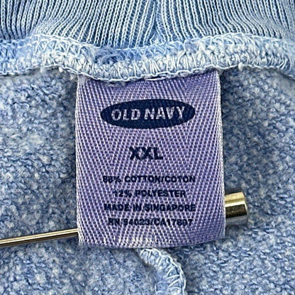 Old Navy Womens XXL Periwinkle Blue Cargo Sweatpants Wide Leg Raw Hem Drawstring by Old Navy
