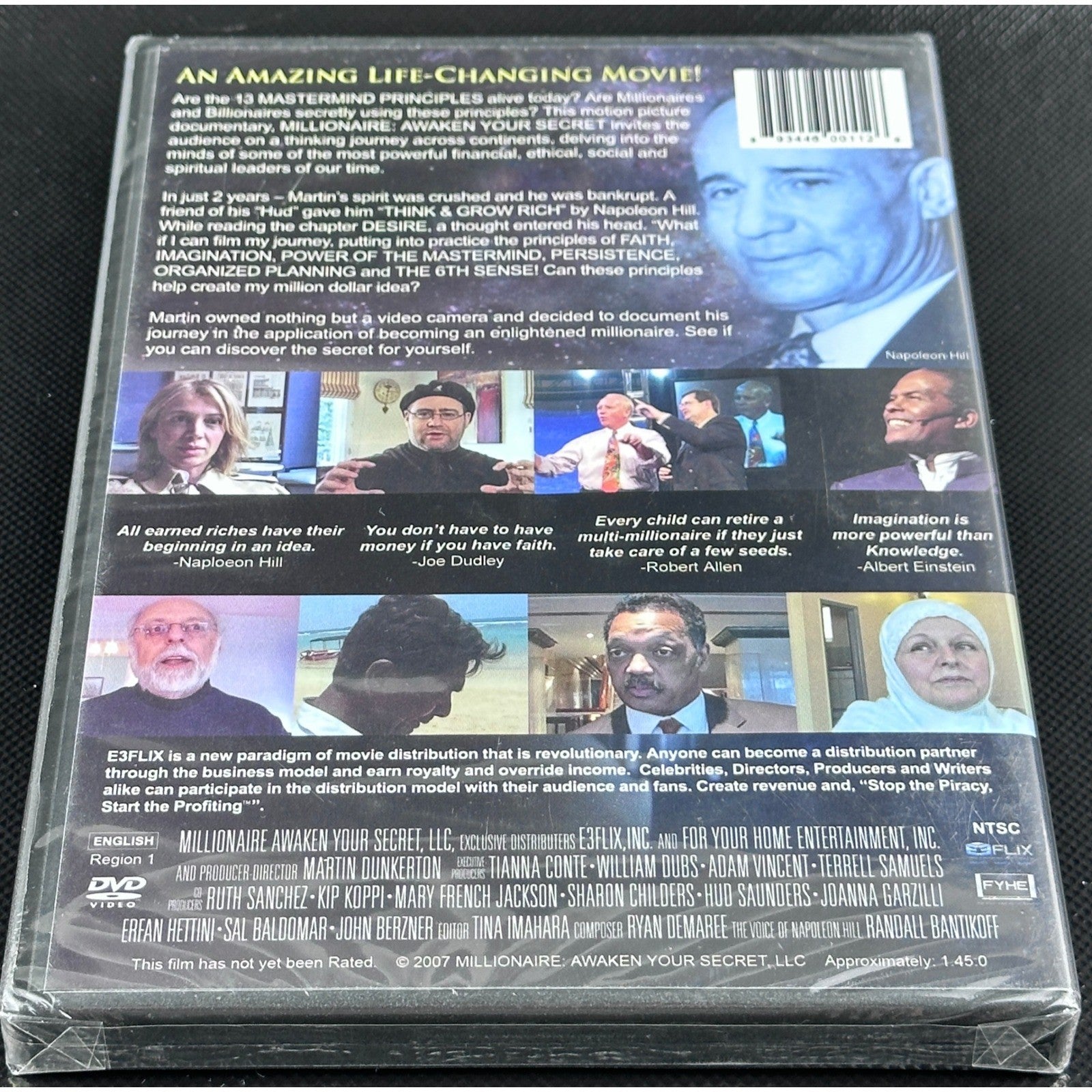 Millionaire Awaken Your Secret DVD Movie: Think &amp; Grow Rich, Napoleon Hill by Buysaavy