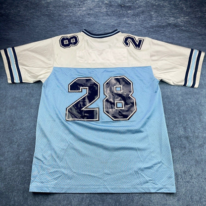 Legendary Classic Football Jersey XL Blue White Number 28 Mesh Athletic Shirt by Legendary Classic