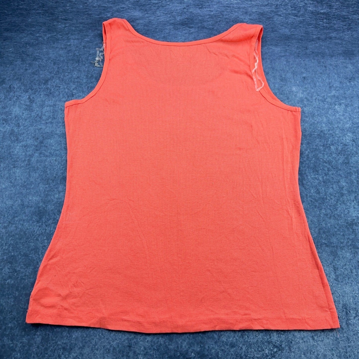 Mix & Co Women Plus Size 3X Coral Orange Ribbed Scoop Neck Tank Top Sleeveless by Mix & Co.