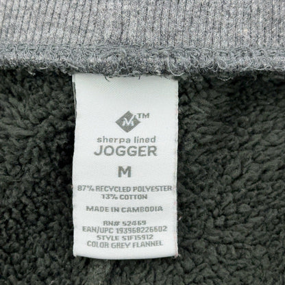 Members Mark Sherpa Lined Joggers Grey Flannel Mens Medium S1F15912 Sweatpants by Member's Mark