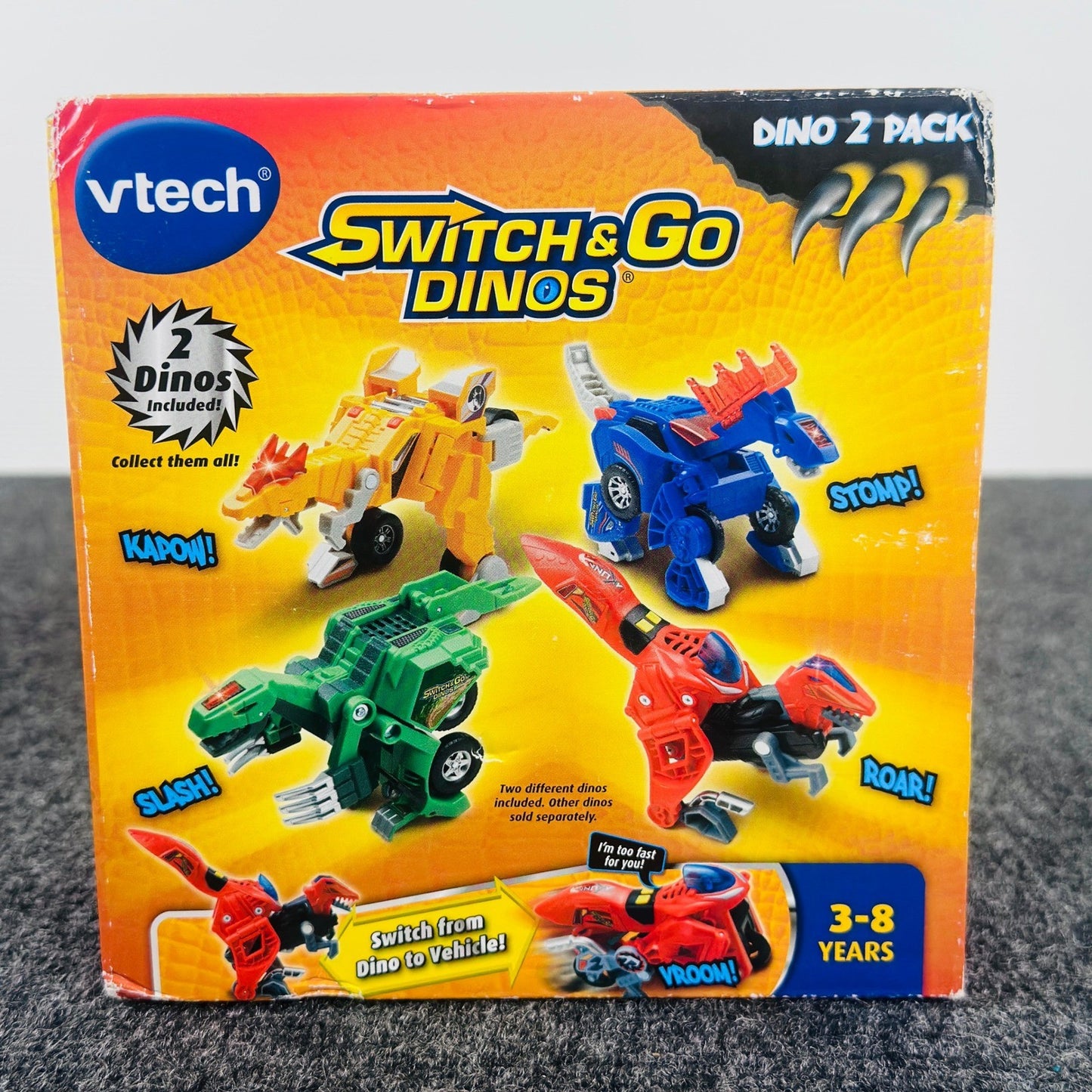 VTech Switch & Go Dinos Dino 2 Pack Transforming Dinosaur Vehicle Toys by VTech