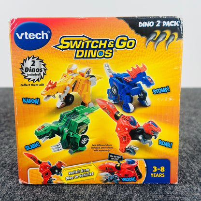 VTech Switch & Go Dinos Dino 2 Pack Transforming Dinosaur Vehicle Toys by VTech
