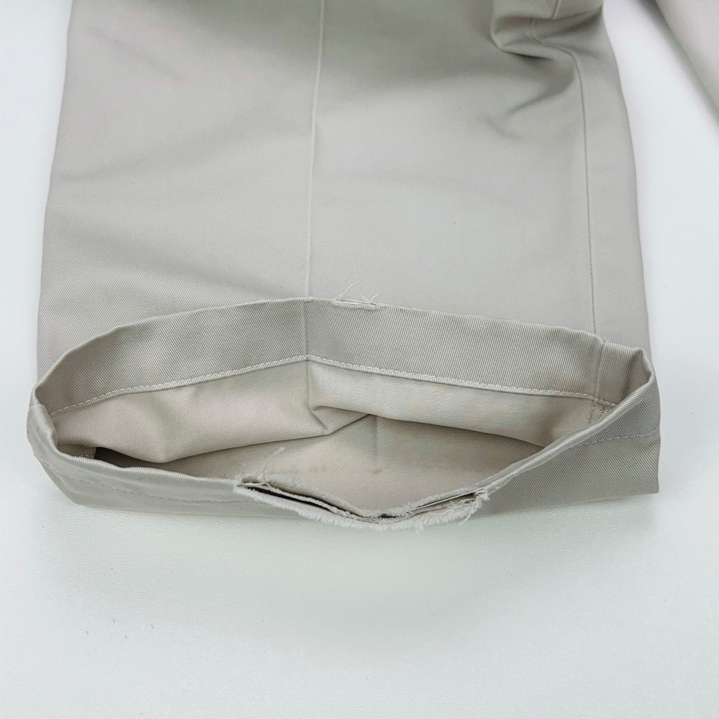 Haggar Mens Khaki Chino Pants Beige Flat Front 100% Cotton 38x29 by Haggar