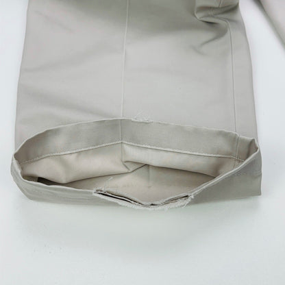 Haggar Mens Khaki Chino Pants Beige Flat Front 100% Cotton 38x29 by Haggar