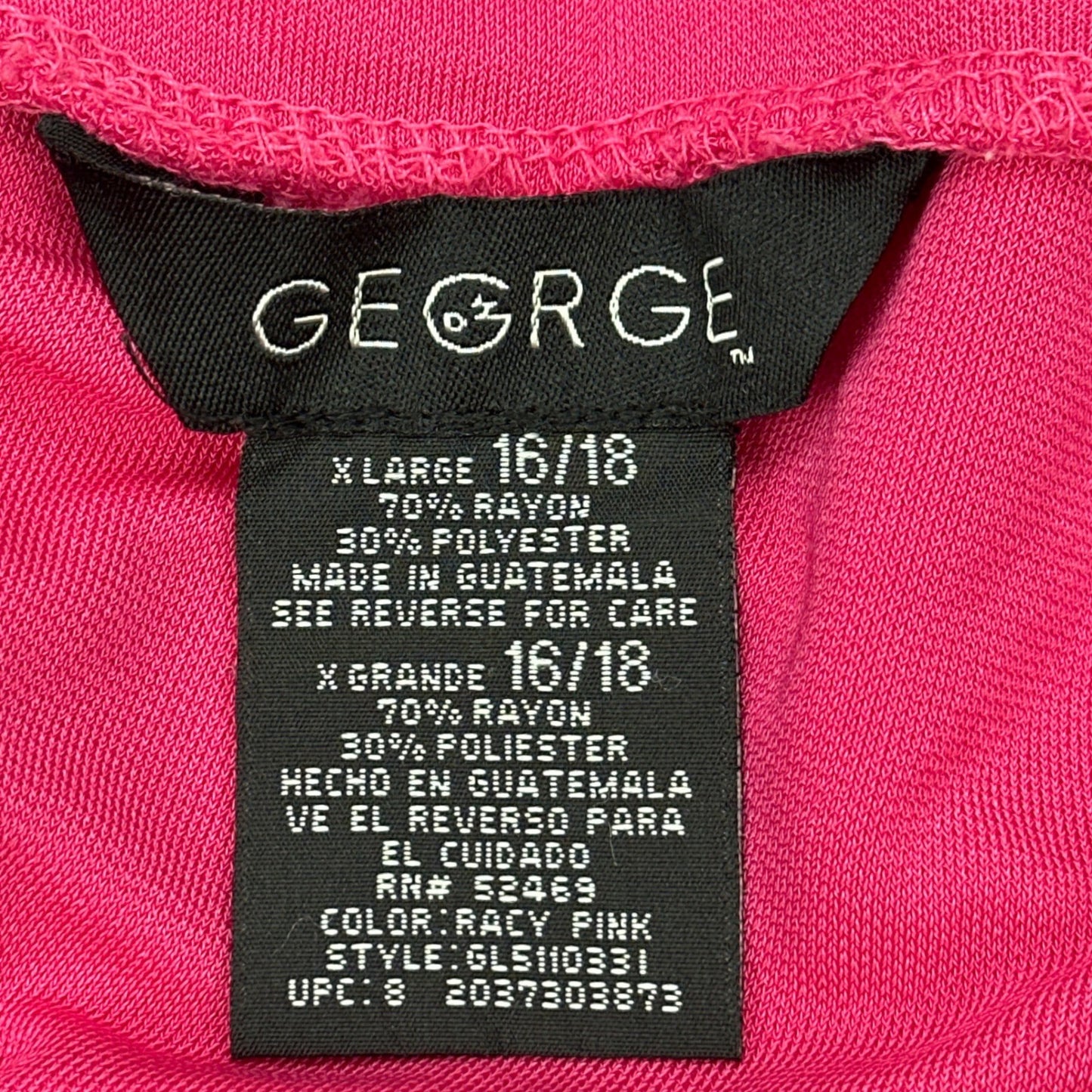 George Racy Pink Skort XL 16/18 Athletic Golf Tennis Skirt GL5110331 by George