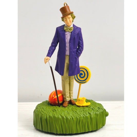Hallmark 2017 Willy Wonka Ornament Tree Candy Lollipop Cane (NO BOX) by Hallmark