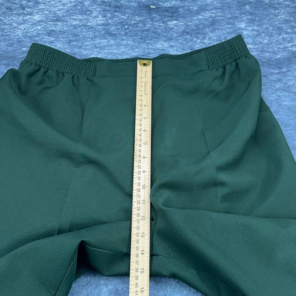 Just For Women Dark Green Elastic Waist Pull On Pants Straight Leg 18WP USA Made by Just For Women