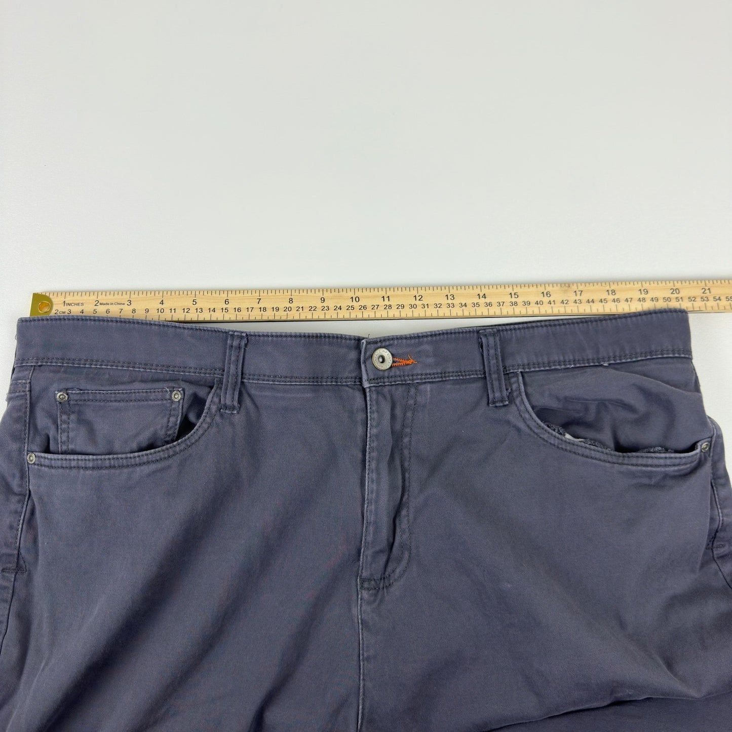 Weatherproof Vintage Mens Straight Fit Pants Gray 40x30 Cotton Stretch Chino by Weatherproof Vintage