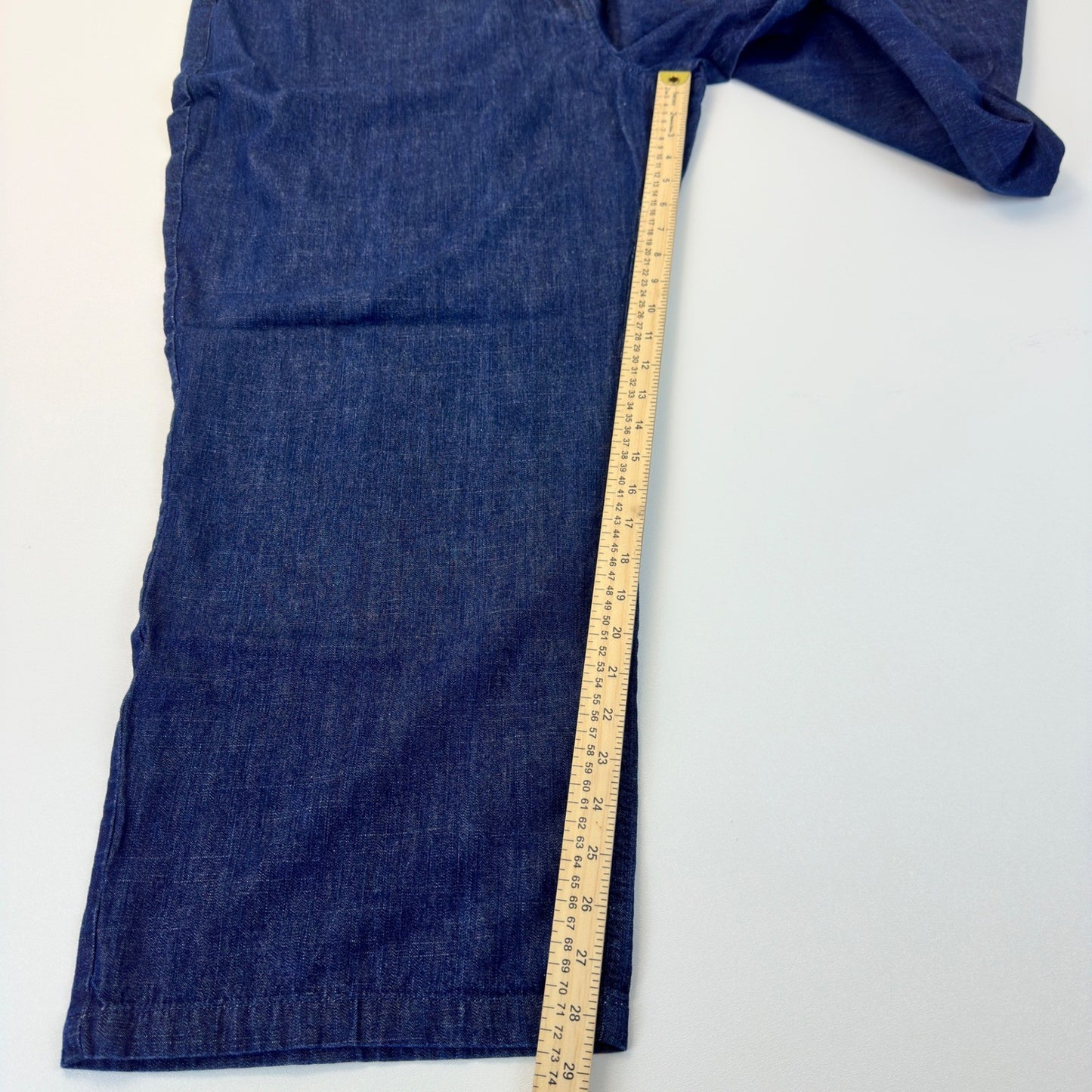 Classic Dark Wash Wide Leg Denim Jeans Plus Size 26W High Rise Blue 31-4765-9 by Unbranded
