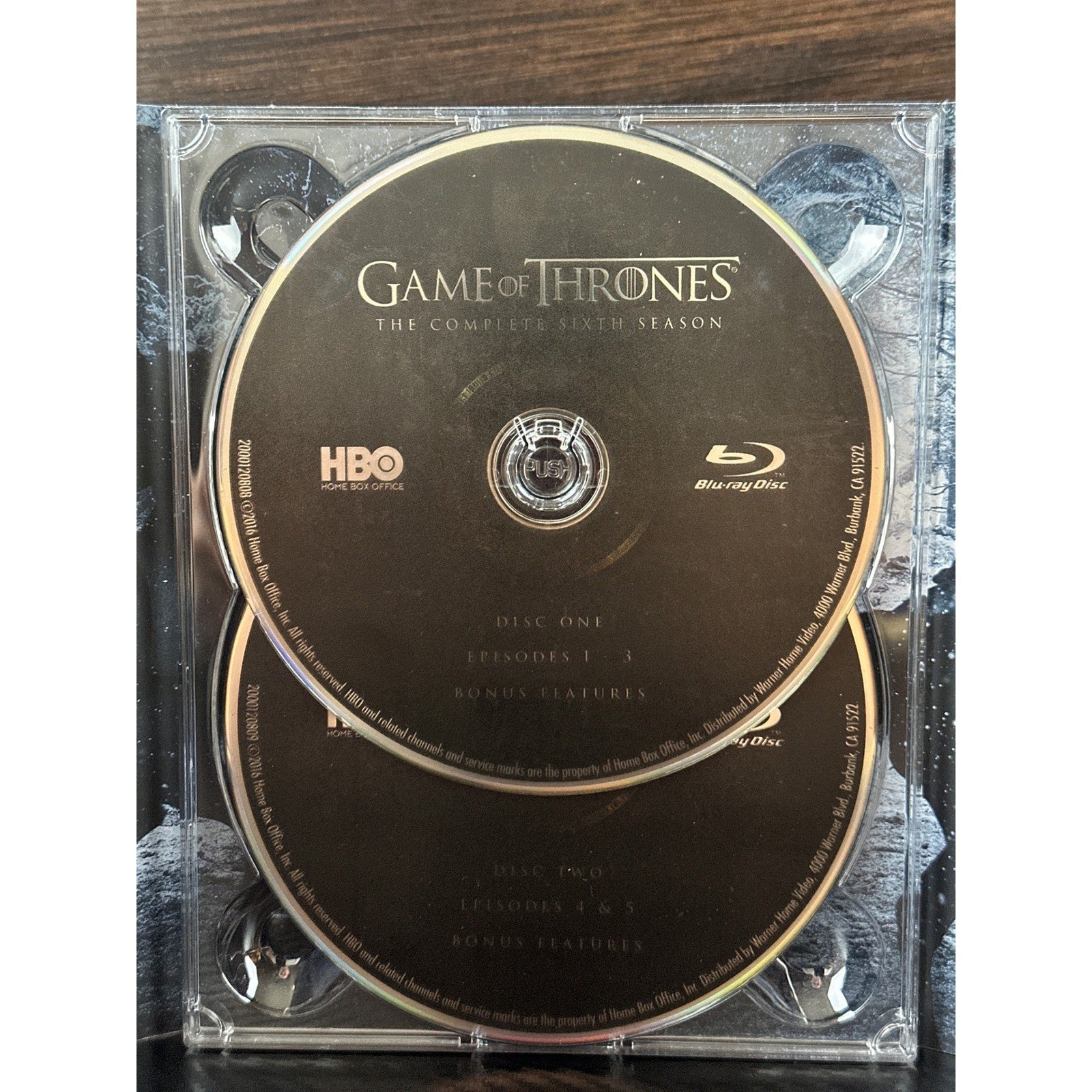Game of Thrones The Complete Sixth Season Blu-ray HBO 4-Disc Set Season 6 2016 by Buysaavy