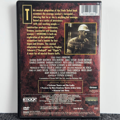 Studs Terkel Working A Musical DVD Broadway Theatre Archive Rita Moreno by Buysaavy