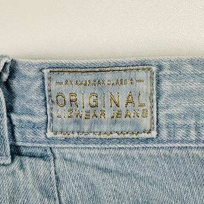 Liz Claiborne Lizwear Light Wash Denim Bermuda Shorts 18W Light Blue Cotton by Liz Claiborne