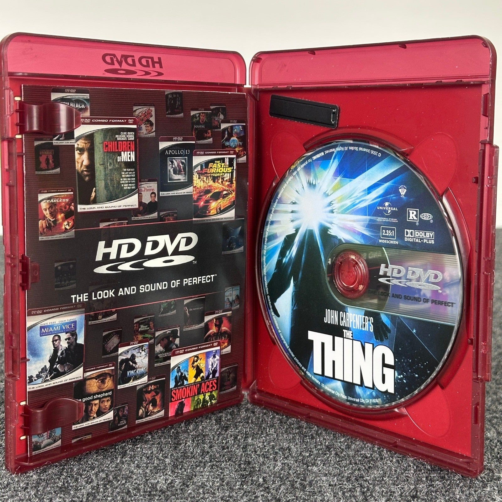 The Thing HD DVD 1982 John Carpenter Kurt Russell Sci-Fi Horror Universal 2006 by Buysaavy