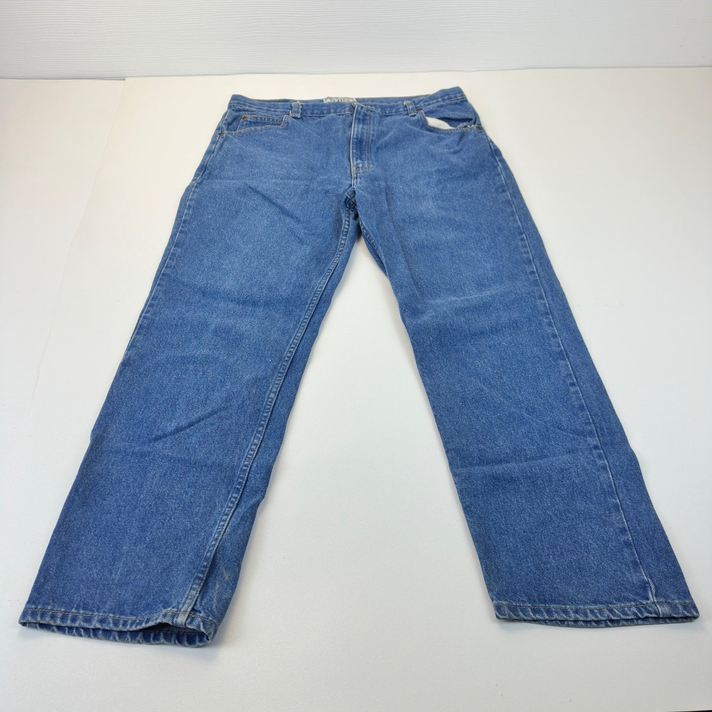 Cool Blues Mens Straight Leg Denim Jeans Medium Wash Blue 37x29 Workwear Casual by Cool Blues