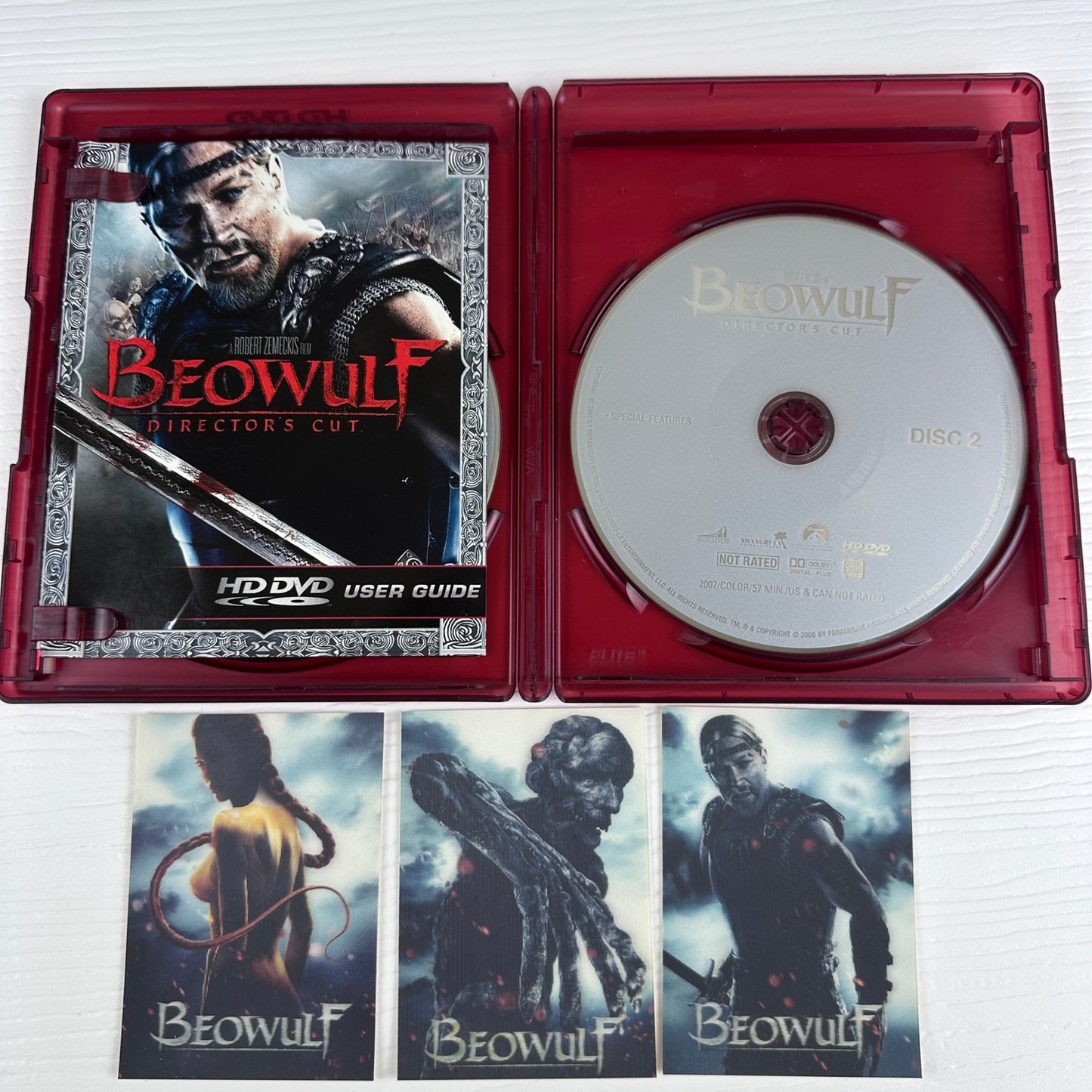 Beowulf Director's Cut HD DVD 2-Disc Set Robert Zemeckis Unrated 2007 1323244 by Buysaavy