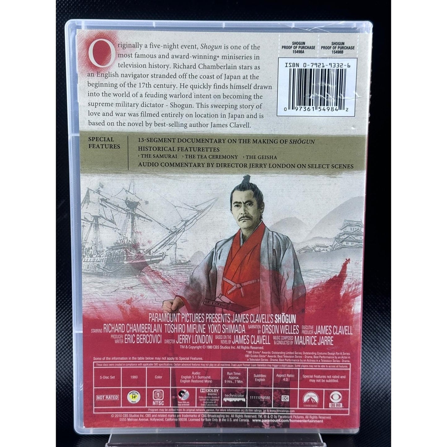 James Clavell's Shogun Miniseries 5-Disc Collector's Edition DVD Box Set by Buysaavy