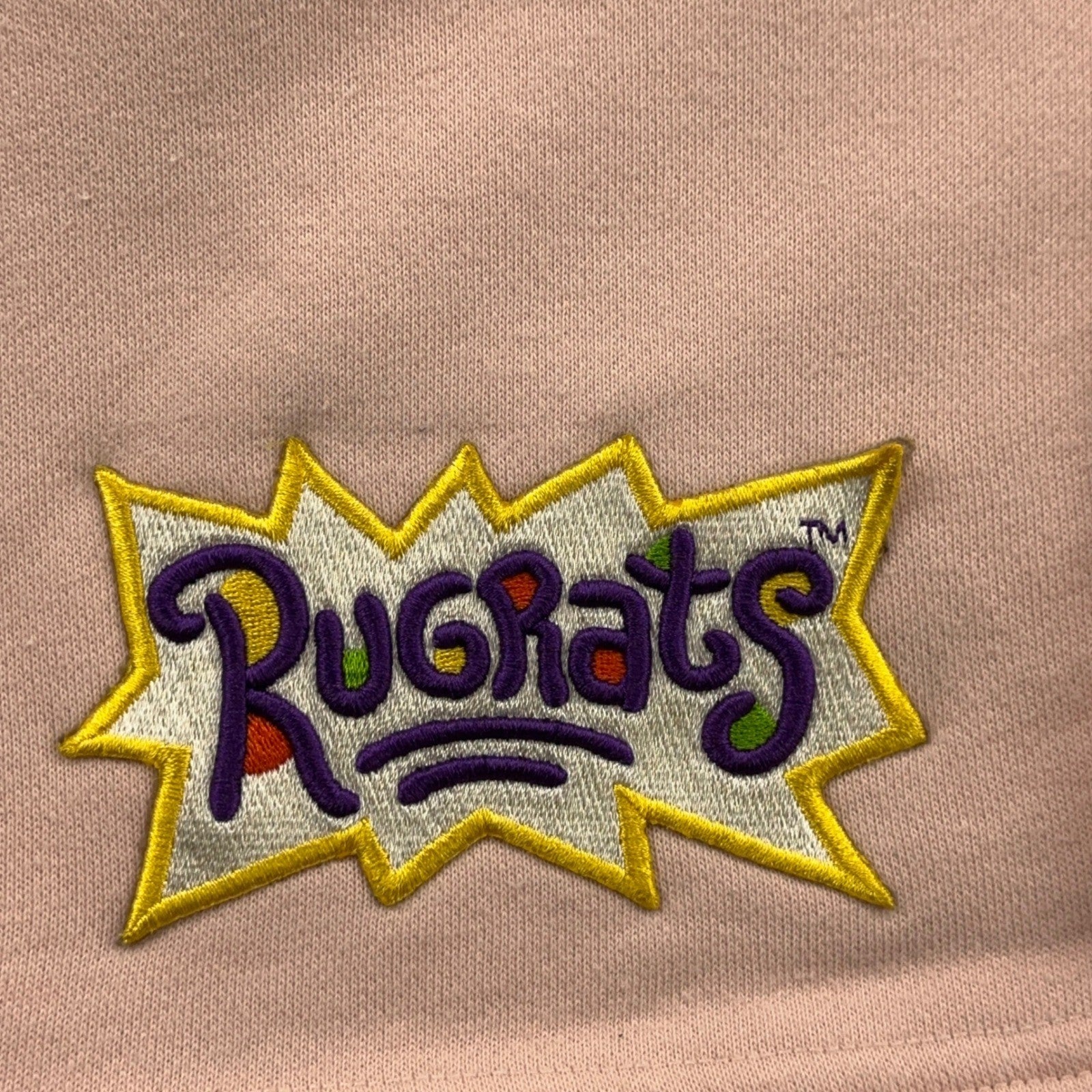 Nickelodeon Rugrats Graphic Sweat Shorts Pink Mens Medium Tommy Chuckie Reptar by Nickelodeon