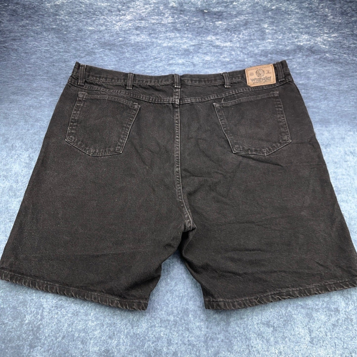 Wrangler Authentics Mens Black Denim Shorts 48 100% Cotton Made in USA 60601CB by Wrangler