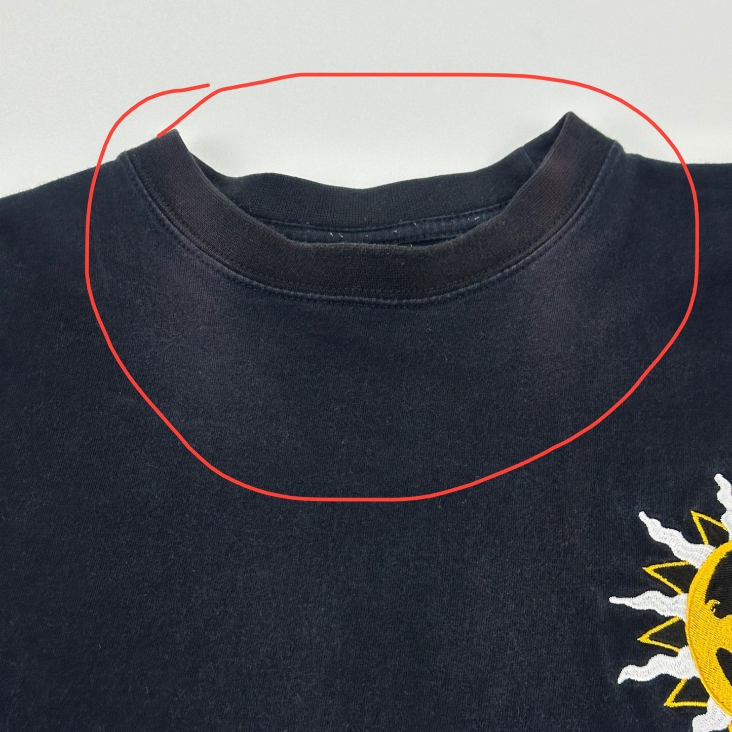 Luxe-T Luxury Sport Mens 3X Black Long Sleeve Sun Graphic We R One T-Shirt by Luxe-T