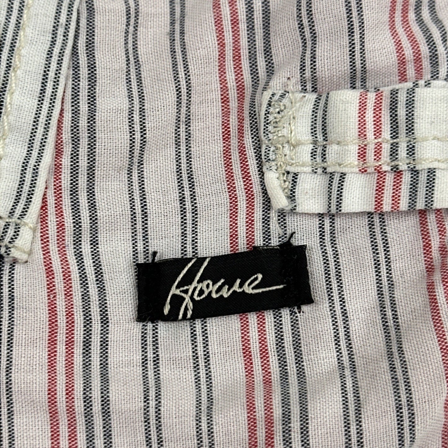 Howe Mens Reversible Shorts Red Solid Striped Casual Summer Size 35 by Howe